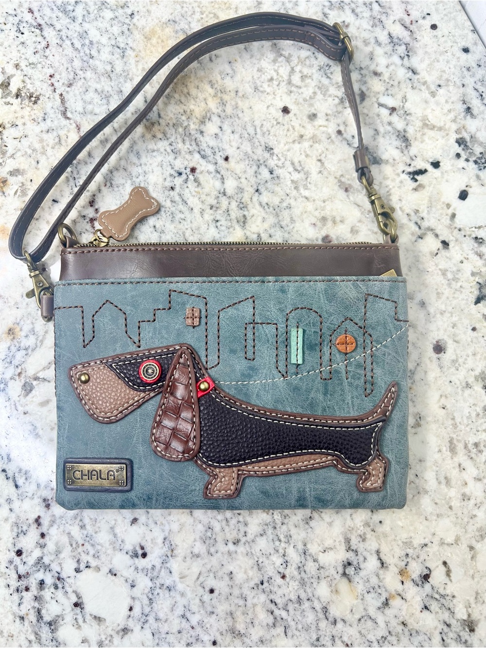 Chala Mini Crossbody Wiener Dog Purse